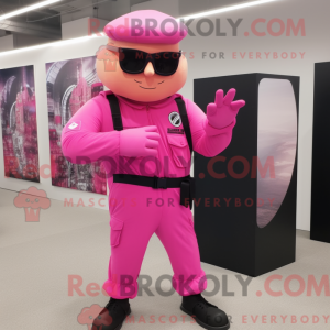 Pink Para Commando mascot...