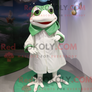 White Frog mascot costume...