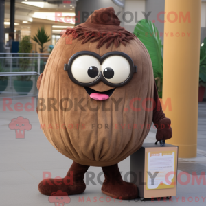 Brown Onion mascottekostuum...