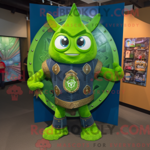 Lime Green Celtic Shield...