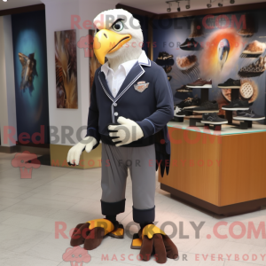 Black Bald Eagle maskot...