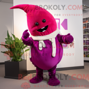 Magenta Turnip mascot...