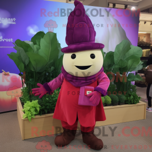 Magenta Turnip mascot...