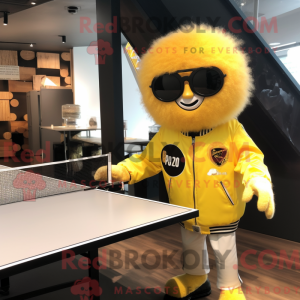 Yellow Ping Pong Table...