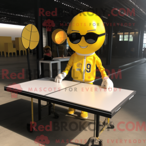 Yellow Ping Pong Table...
