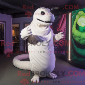 White Titanoboa mascot...
