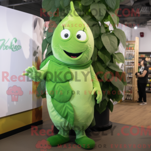Green Beanstalk mascot...