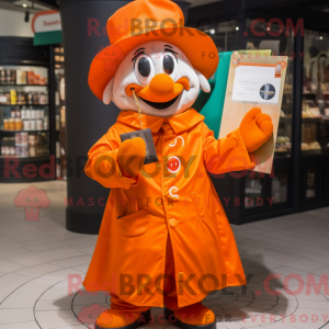 Orange Ring Master mascot...