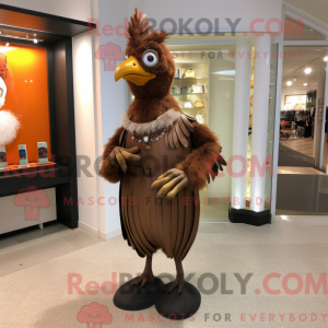 Brune høns maskot kostume...