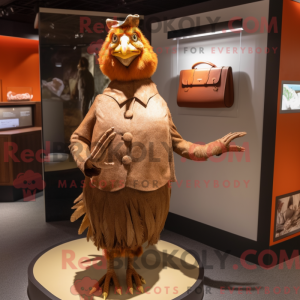 Brown Hens mascot costume...
