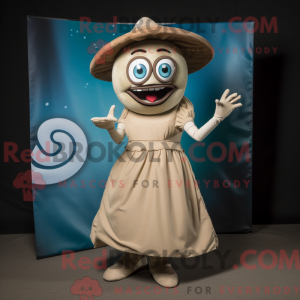 Tan Gyro mascot costume...