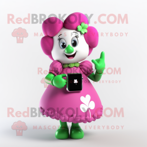 Magenta Four Leaf Clover...
