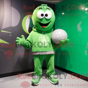 Green Handball Ball mascot...