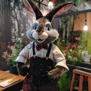 Sort Wild Rabbit maskot...