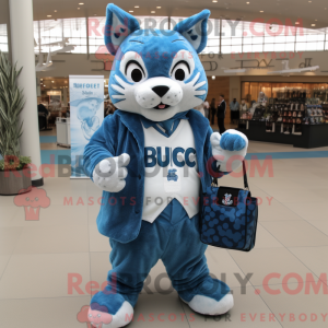 Blauer Rotluchs Maskottchen...