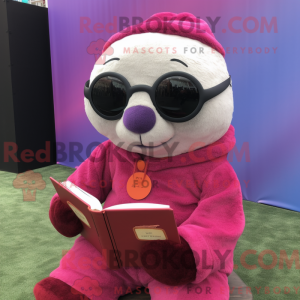 Magenta Seal Maskottchen...