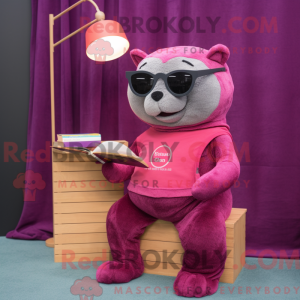 Magenta Seal Maskottchen...