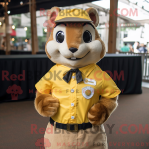 Yellow Chipmunk mascot...