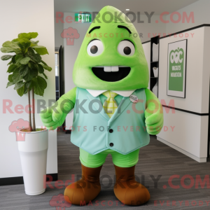 Lime Green Ice Cream mascot...