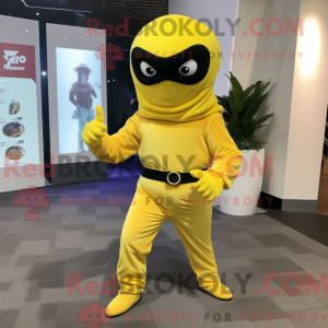 Lemon Yellow Ninja mascot...