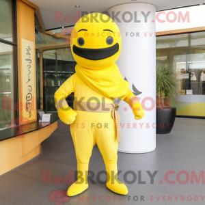 Lemon Yellow Ninja mascot...