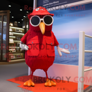 Red Seagull-mascottekostuum...
