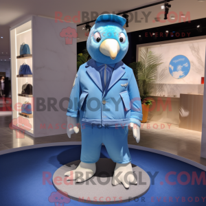 Blauer Albatros Maskottchen...