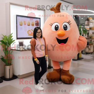 Peach Chocolates mascot...