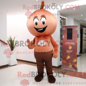 Peach Chocolates mascot...