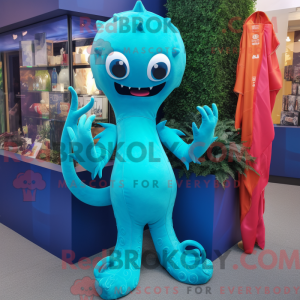 Turquoise Hydra mascot...