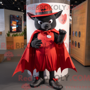 Rote Fledermaus Maskottchen...