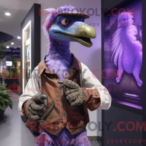 Lavender Deinonychus mascot...