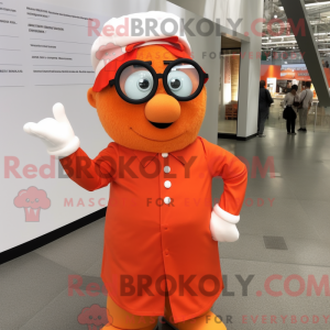 Orange Chief mascot costume...