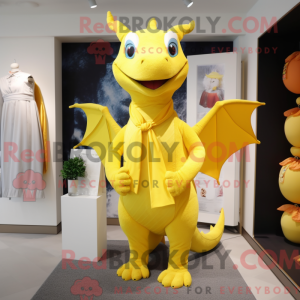 Lemon Yellow Dragon mascot...