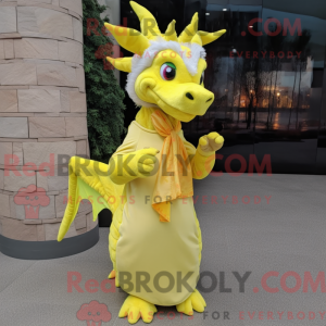 Lemon Yellow Dragon mascot...