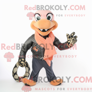Peach Anaconda mascot...