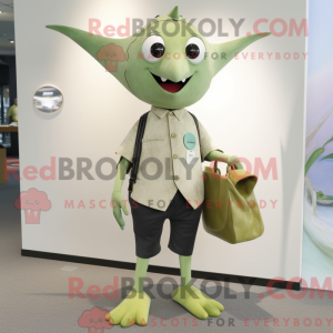 Olive Stingray Maskottchen...