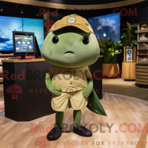 Olive Stingray mascot...
