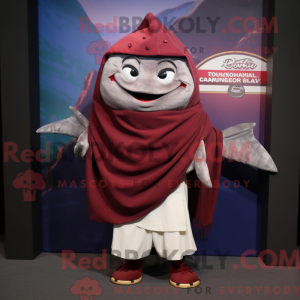 Maroon Tuna mascot costume...