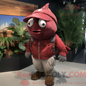 Maroon Tuna mascot costume...