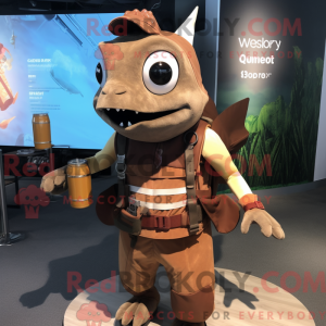 Brown Swordfish mascot...