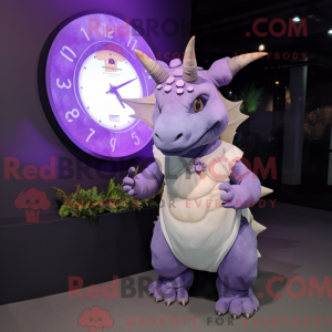 Lavender Triceratops mascot...