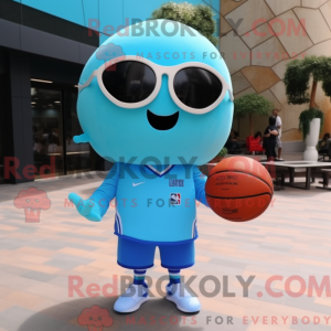 Sky Blue Basketball Ball...