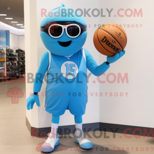 Sky Blue Basketball Ball...