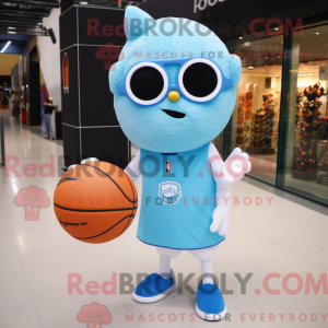 Sky Blue Basketball Ball...