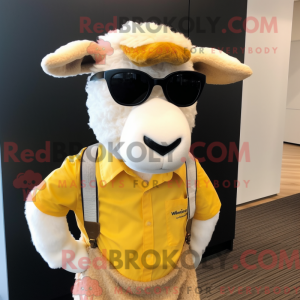 Gold Sheep-maskotdraktfigur...
