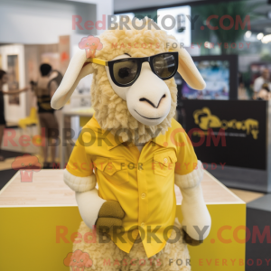 Gold Sheep-maskotdraktfigur...