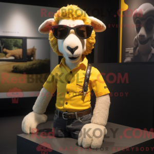 Gold Sheep-maskotdraktfigur...