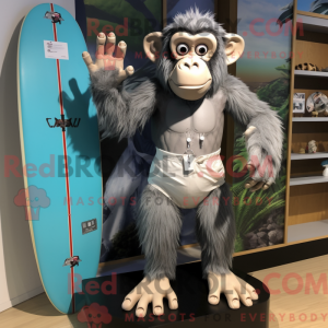 Silver Chimpanzee mascot...