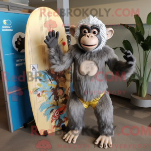 Silver Chimpanzee mascot...